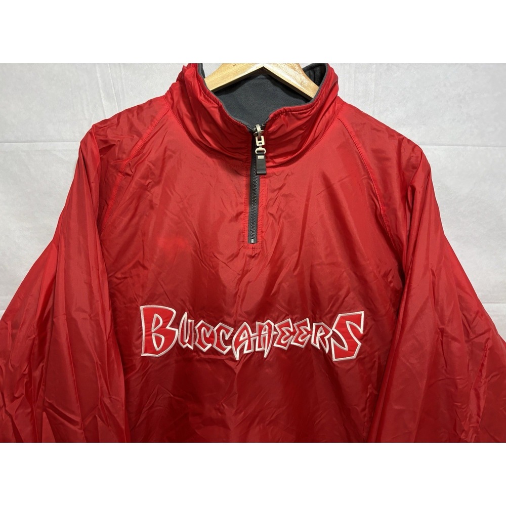Tampa Bay Buccaneers Windbreaker Fleece Jacket Football Size XL SAMPLE Vintage